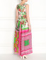 Платье-макси из шелка с цветочным узором P.A.R.O.S.H.  –  Модель Верх-Низ1