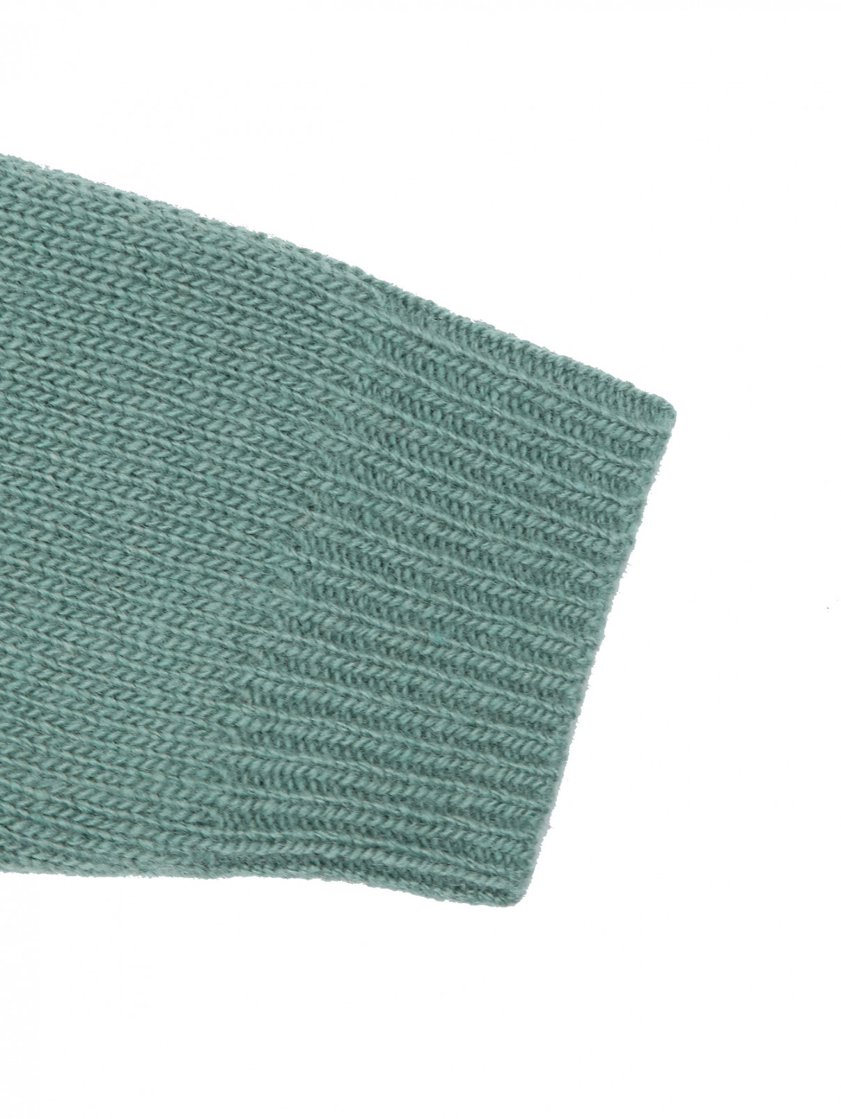 Джемпер из шерсти с вышивкой Il Gufo  –  Деталь1  – Цвет:  Зеленый