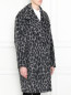 Утепленное пальто с узором Michael by Michael Kors  –  МодельВерхНиз
