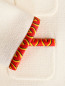 Укороченный жакет из шерсти с контрастными вставками из шелка Moschino  –  Деталь