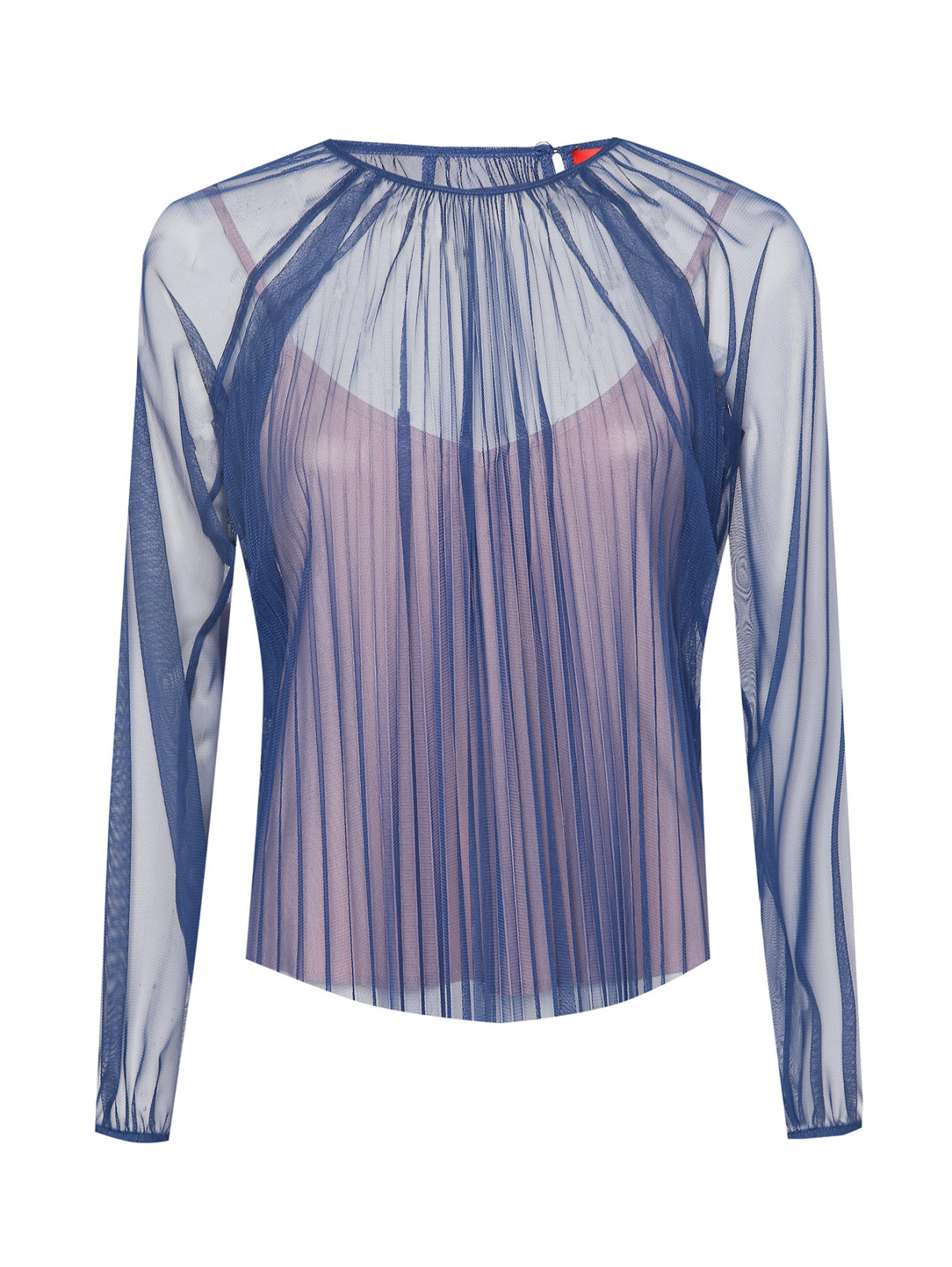 Блузка из сетки с круглым вырезом Max&Co  –  Общий вид