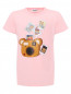 Трикотажная футболка с принтом Moschino  –  Общий вид