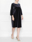 Платье прямого кроя со сборкой на рукавах Marina Rinaldi  –  МодельОбщийВид