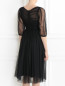 Полупрозрачное платье-миди декорированное вышивкой Antonio Marras  –  Модель Верх-Низ1