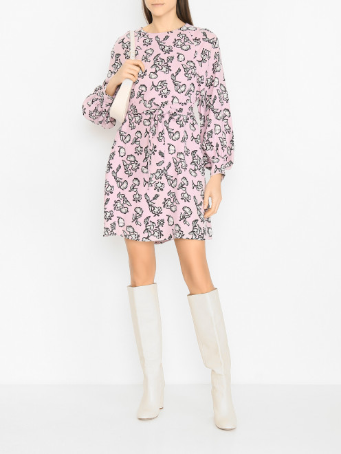 Платье свободного кроя с поясом Weekend Max Mara - МодельОбщийВид