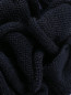 Шапка из шерсти фактурной вязки с декором Aletta  –  Деталь