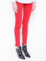 Однотонные брюки из хлопка Love Moschino  –  МодельВерхНиз