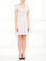 Платье из хлопка с вискозой с пуговицами на талии Emporio Armani  –  Модель Общий вид
