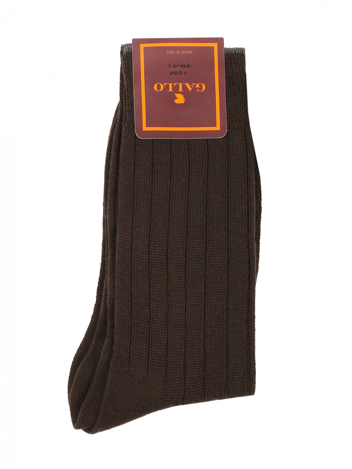 Носки из шерсти Gallo  –  Общий вид  – Цвет:  Коричневый