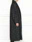 Пальто из смешанной шерсти свободного кроя с узором Manila Grace  –  МодельВерхНиз2