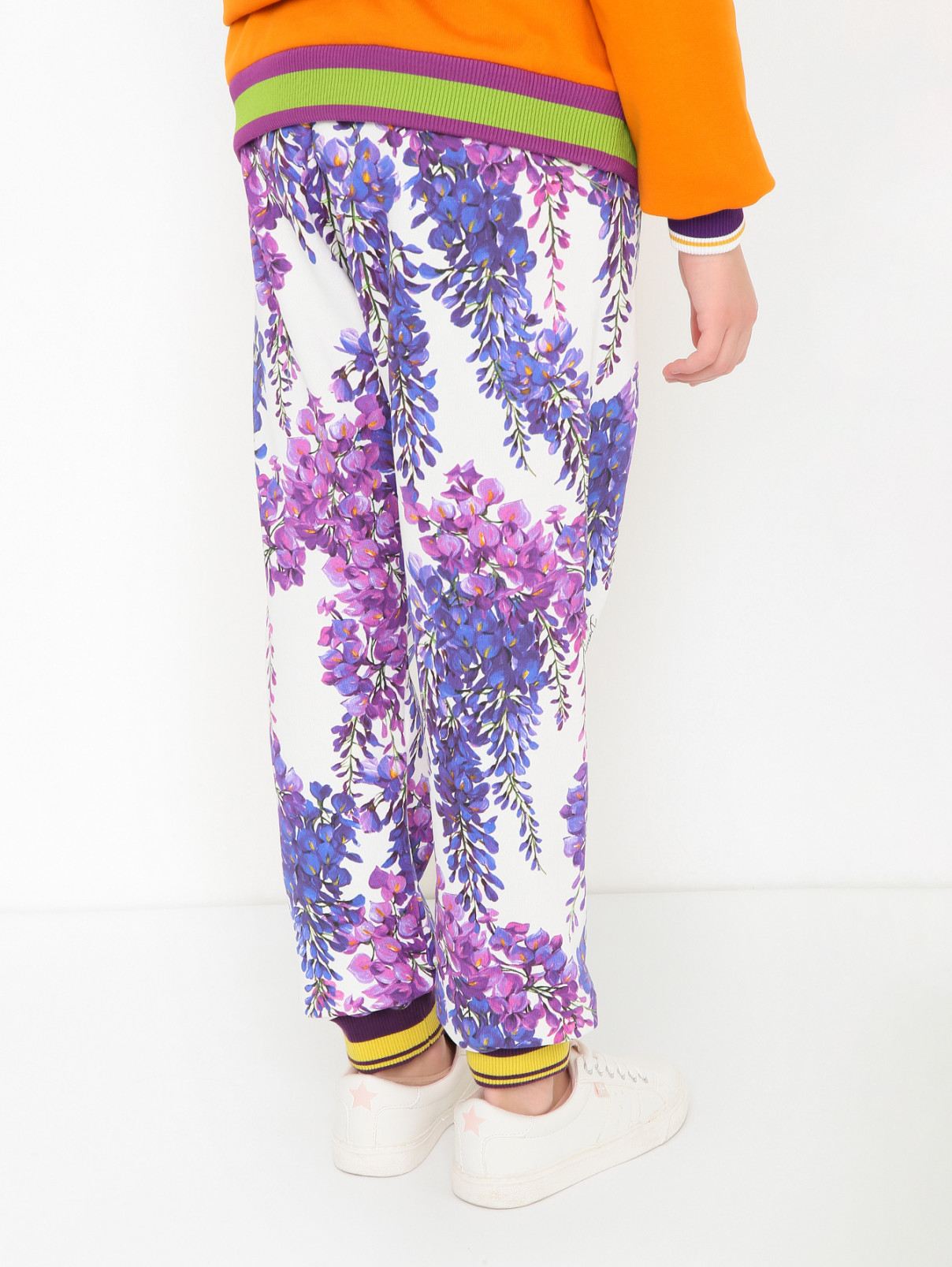 Трикотажные брюки с карманами Dolce & Gabbana  –  МодельВерхНиз1  – Цвет:  Узор