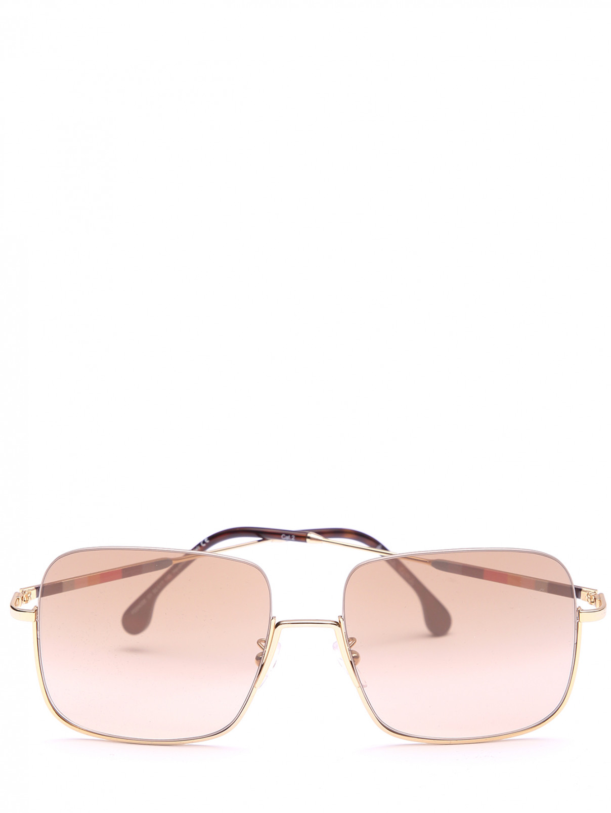 Солнцезащитные очки в металлической оправе Paul Smith  –  Общий вид  – Цвет:  Золотой