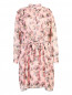 Платье из шелка свободного кроя с узором Moschino Boutique  –  Общий вид