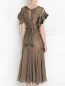 Платье из шелка с аппликацией и декоративными воланами Jean Paul Gaultier  –  Модель Верх-Низ1