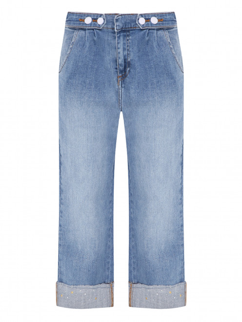 Широкие джинсы с карманами - Общий вид