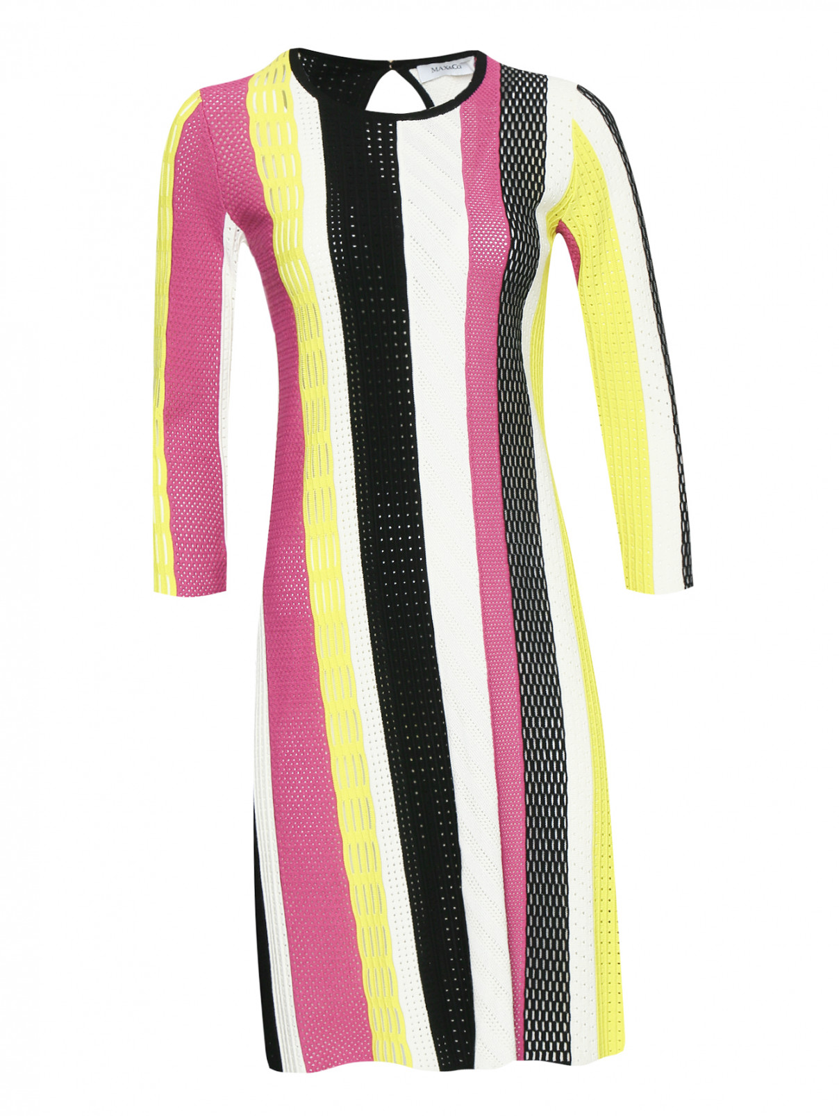 Трикотажное платье с рукавами 3/4 Max&Co  –  Общий вид  – Цвет:  Мультиколор