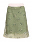 Юбка-мини из шелка и сетки, декорированная блёстками Mary Katrantzou  –  Общий вид