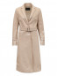 Пальто из лаковой кожи прямого кроя Calvin Klein 205W39NYC  –  Общий вид