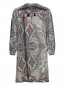 Платье из шерсти и шелка с узором Etro  –  Общий вид