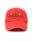 Хлопковая бейсболка с вышивкой Max&Co  –  Общий вид