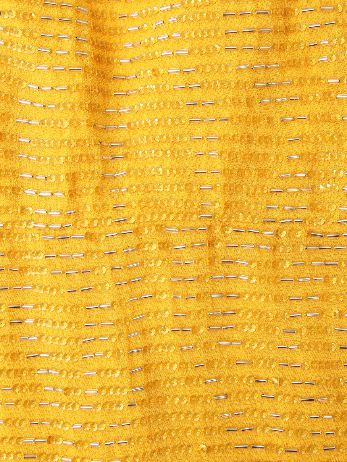 Платье-миди декорированное бисером Jenny Packham  –  Деталь1  – Цвет:  Золотой