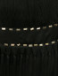 Юбка из шелка декорированная стразами и бахромой Alberta Ferretti  –  Деталь