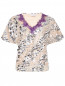 Блуза декорированная пайетками Ermanno Firenze  –  Общий вид