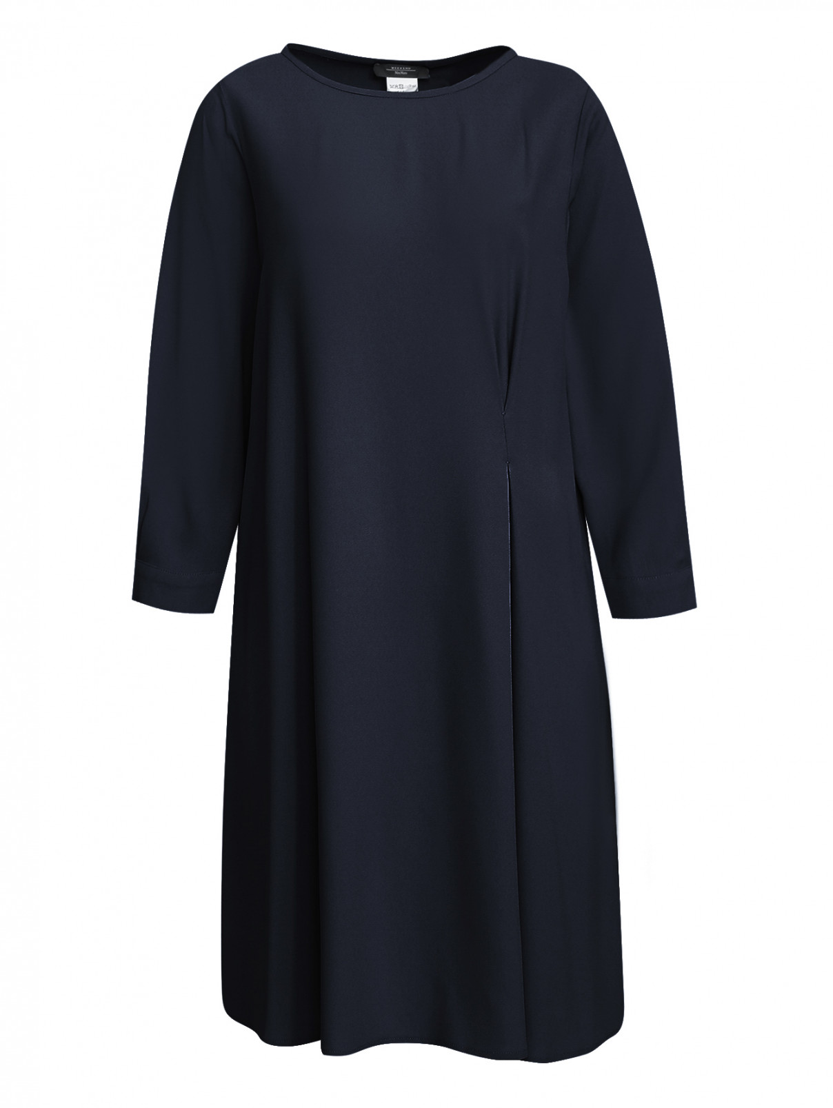 Платье свободного кроя с карманами Weekend Max Mara  –  Общий вид  – Цвет:  Черный
