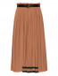 Плиссированная юбка-миди на резинке Max Mara  –  Общий вид