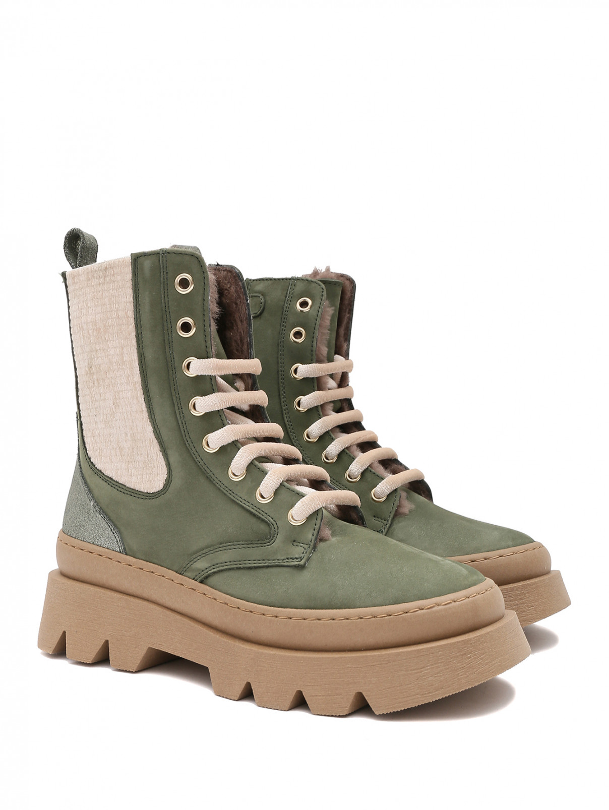 Ботинки Zecchino d`Oro  –  Общий вид  – Цвет:  Зеленый