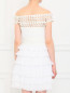 Платье из шелка с плиссировкой и кружевными вставками Collette Dinnigan  –  Модель Верх-Низ1