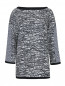 Удлиненная блуза с узором и контрастной отделкой Antonio Marras  –  Общий вид