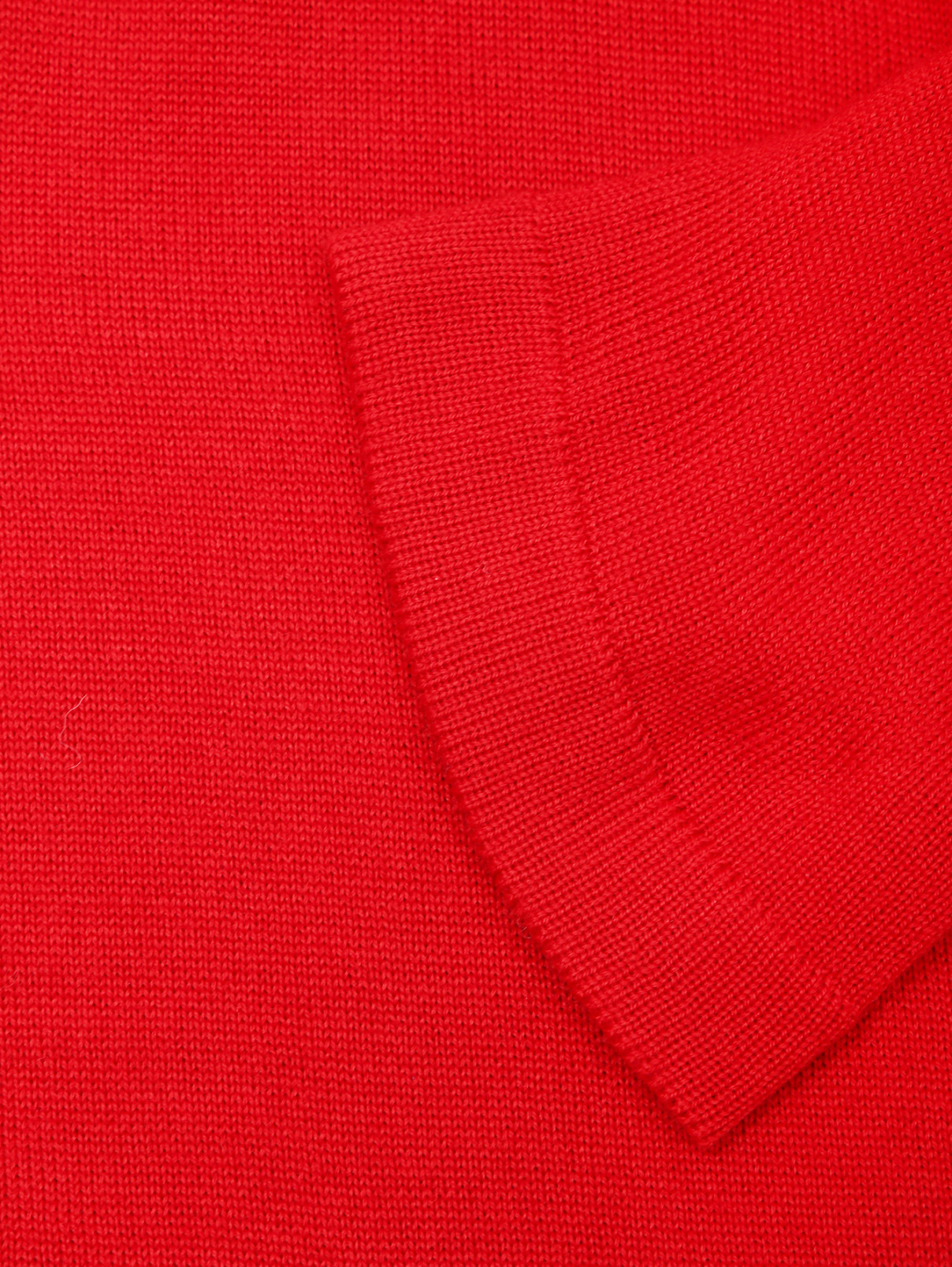 Джемпер из шерсти с карманами Persona by Marina Rinaldi  –  Деталь1  – Цвет:  Красный