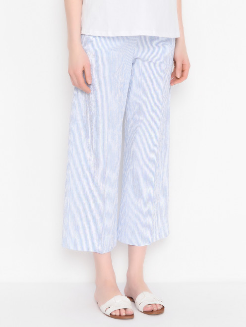Брюки в мелкую полоску Weekend Max Mara - МодельВерхНиз