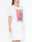 Платье из трикотажа с блеском Marina Rinaldi  –  МодельВерхНиз
