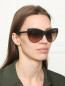 Очки солнцезащитные в оправе из пластика Viktoria Beckham  –  МодельОбщийВид