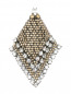 Брошь из металла декорированная кристаллами Ermanno Scervino  –  Общий вид