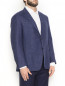 Пиджак из шерсти шелка и льна с карманами Canali  –  МодельВерхНиз