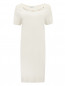 Платье из смешаной шерсти декорированное стразами Blugirl Blumarine  –  Общий вид