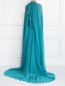 Платье-макси из шелка с контрастным поясом Alberta Ferretti  –  Модель Верх-Низ1