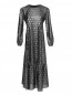 Платье макси с металлизированной нитью Marina Rinaldi  –  Общий вид