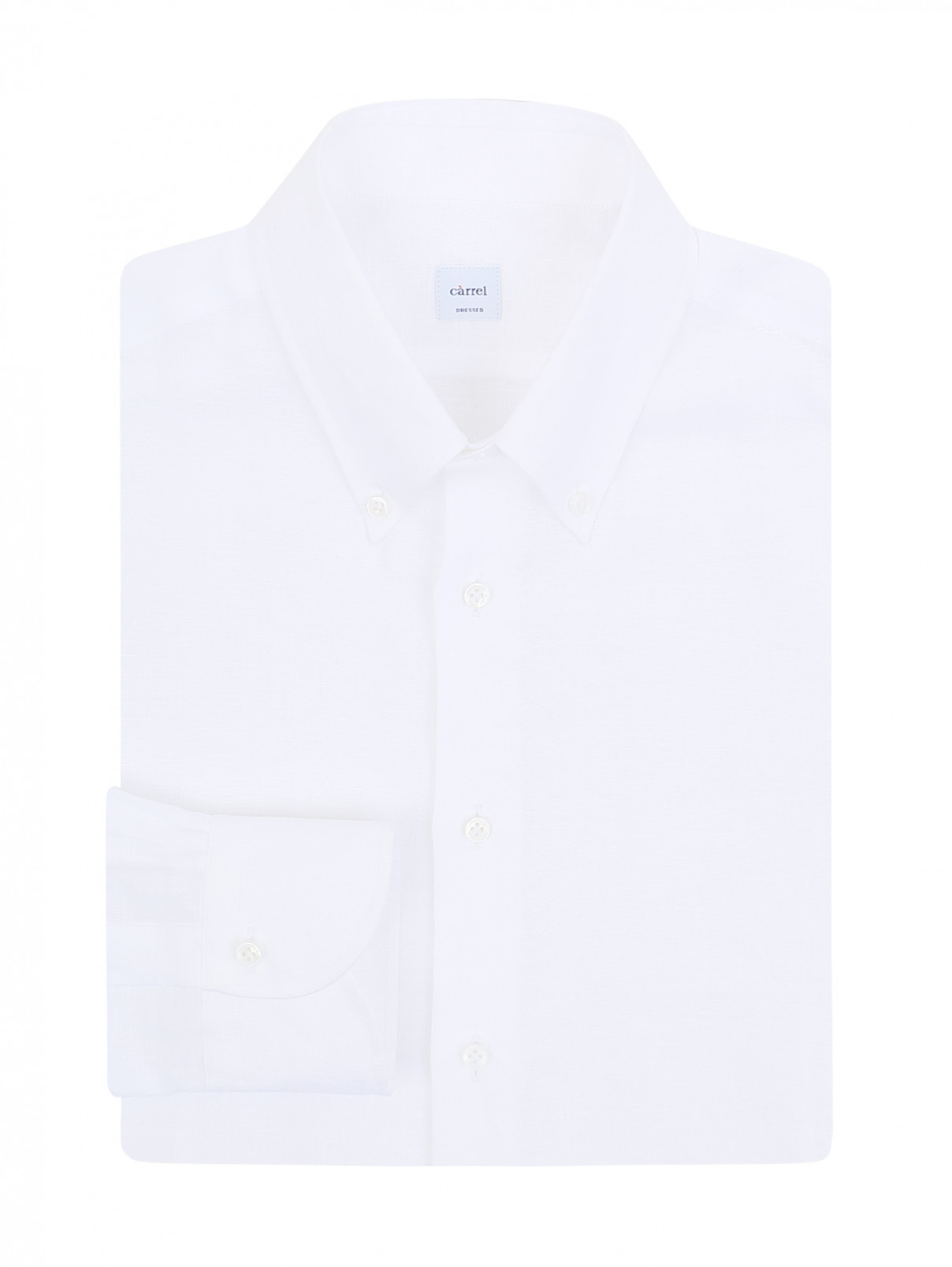 Рубашка из льна Carrel  –  Общий вид  – Цвет:  Белый
