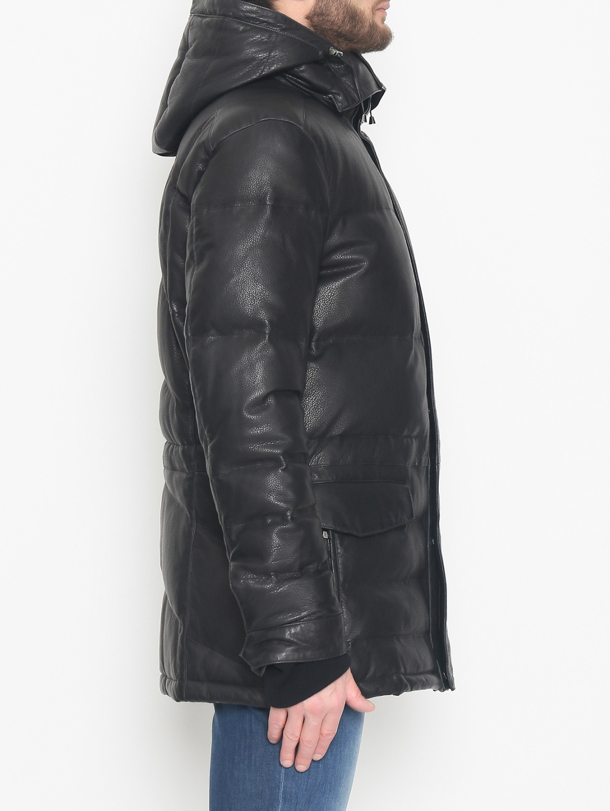 Стеганая куртка из кожи Corneliani  –  МодельВерхНиз1