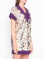 Платье из смешанной шерсти, декорированное паетками Ermanno Firenze  –  МодельВерхНиз