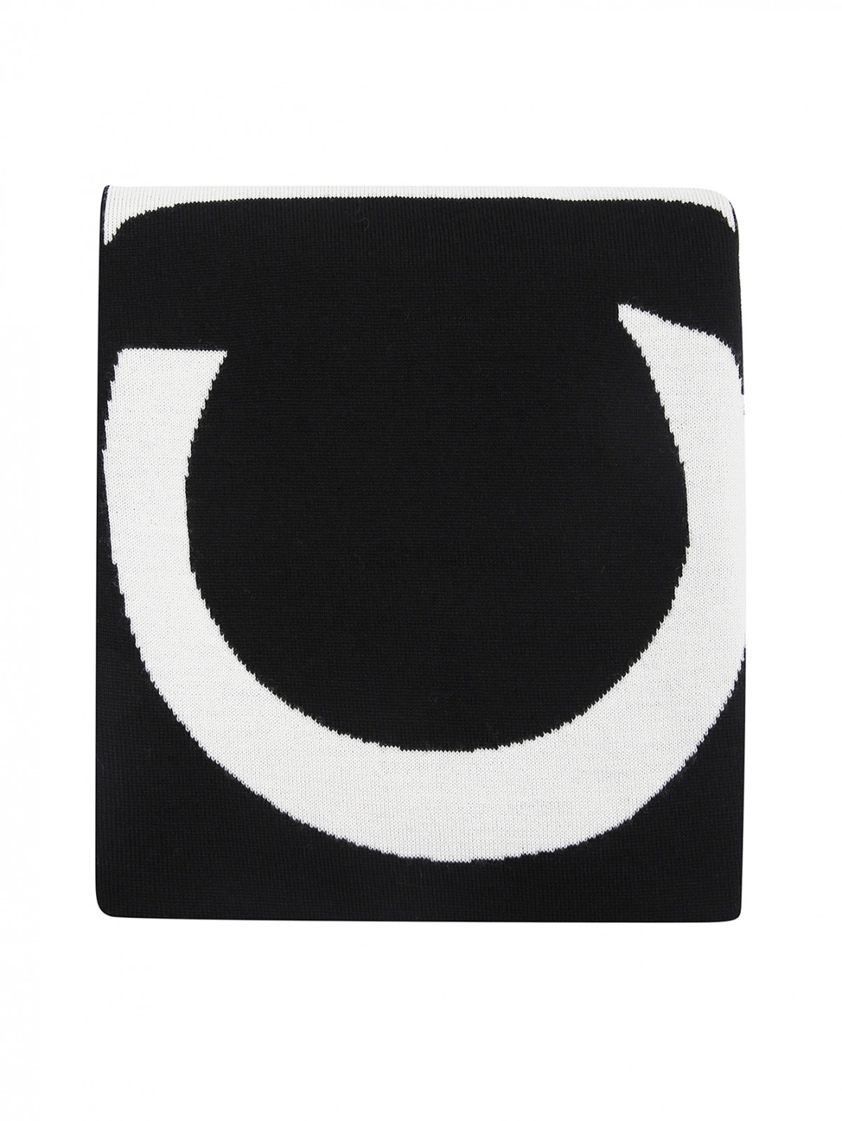Двусторонний шарф из шерсти Moncler  –  Общий вид  – Цвет:  Узор