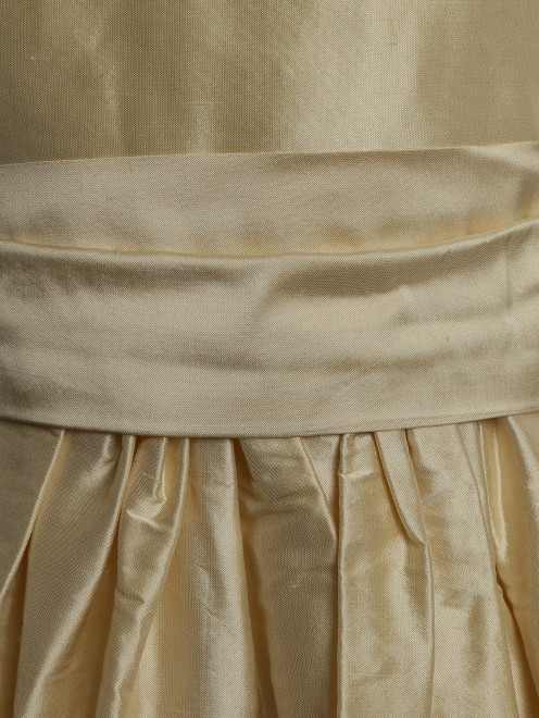 Платье из шелка с воротничком расшитым бусинами и бисером - Деталь1