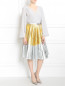 Плиссированная юбка-миди из хлопка N21  –  Модель Общий вид