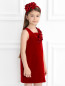 Платье-мини из хлопка с цветами MiMiSol  –  Модель Верх-Низ