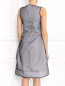 Платье-миди из полиэстера и хлопка с контрастной отделкой Jil Sander  –  Модель Верх-Низ1