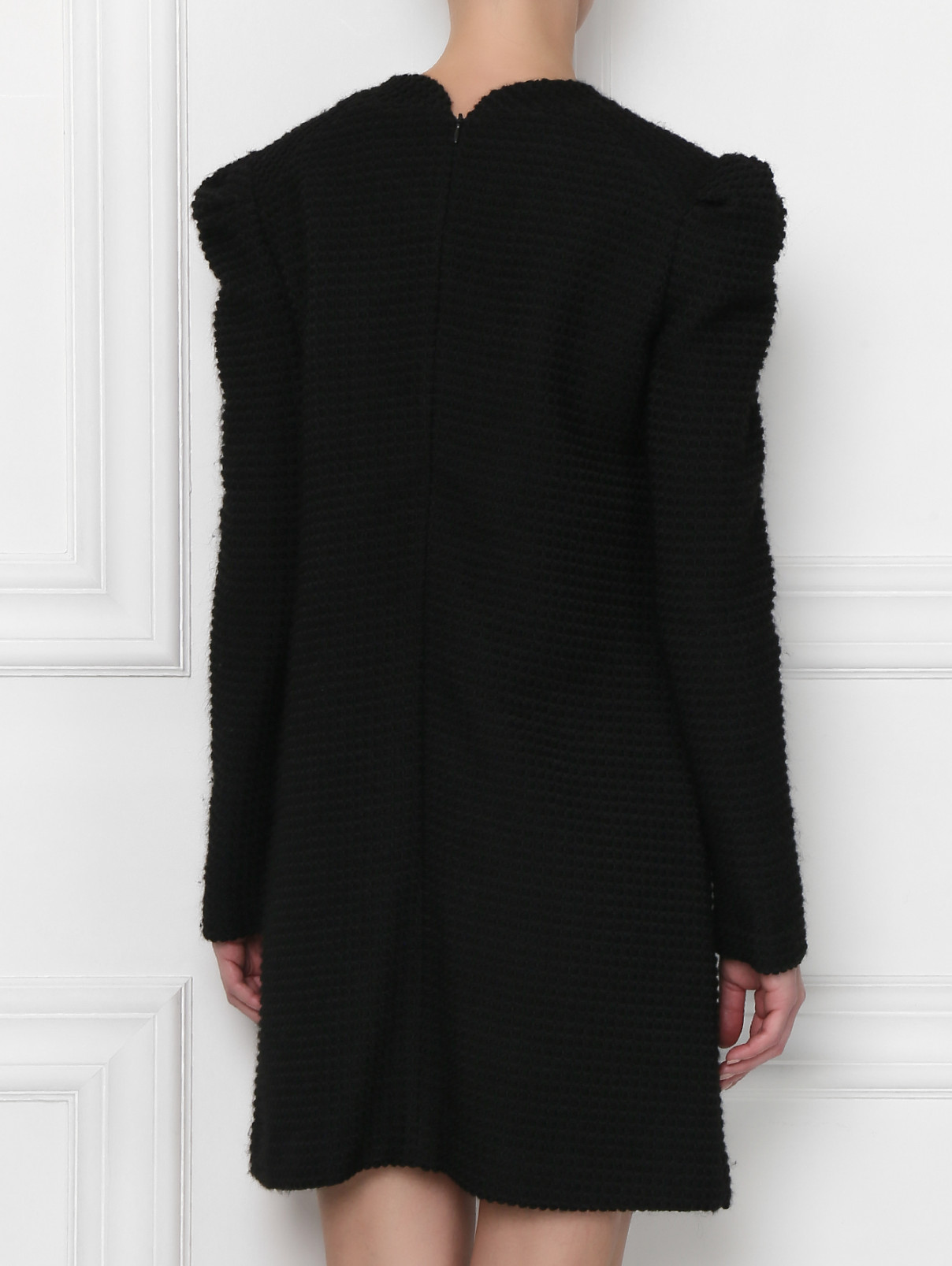 Платье-макси с рукавом 3/4 Kira Plastinina  –  МодельВерхНиз1  – Цвет:  Черный